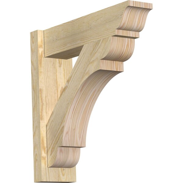 Ekena Millwork Olympic Rough Sawn Traditional Outlooker, Douglas Fir, 6"W x 22"D x 22"H OUT06X22X22OLY01RDF - main